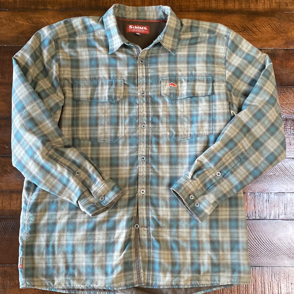 Excellent condition Lined Simms button down shirt